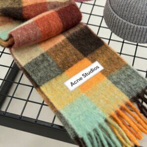 Acne Studios Vibrant Checkered Scarf